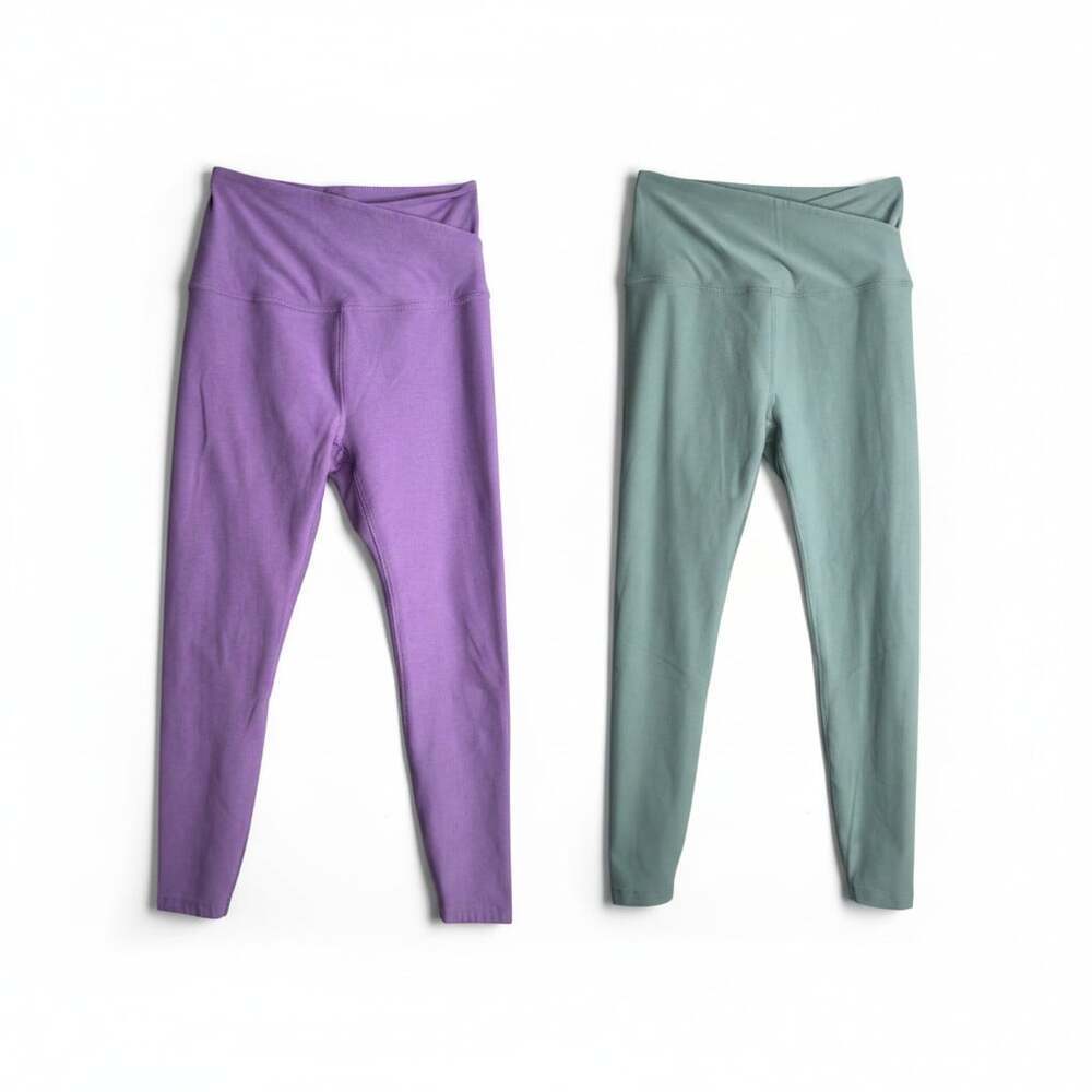 Beyond Yoga Spacedye At Your Leisure Leggings Lot of 2 Medium Purple & Sage Gree